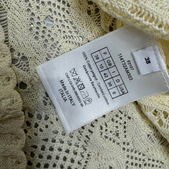 DIOR 25S HAND CROCHET VEST IN COTTON 264185