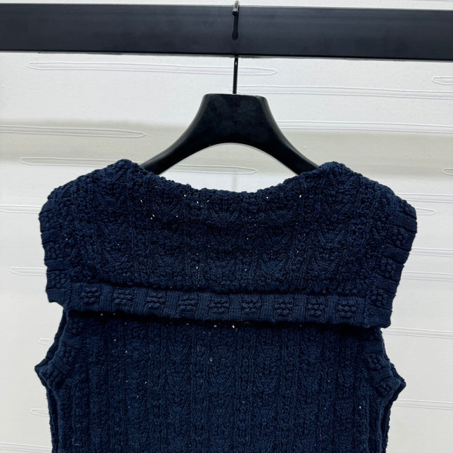 CHANEL 25S CROCHET SLEEVELESS VEST 264179