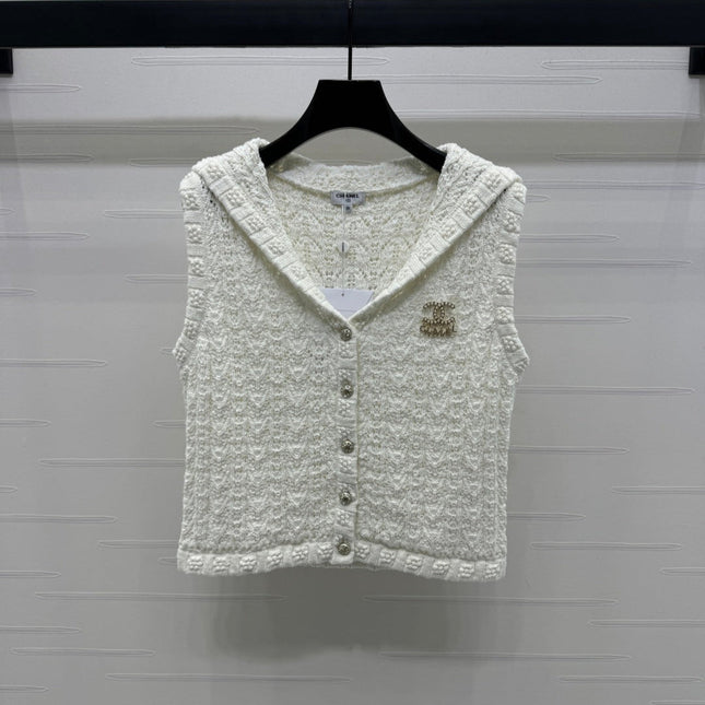 CHANEL 25S CROCHET SLEEVELESS VEST 264178