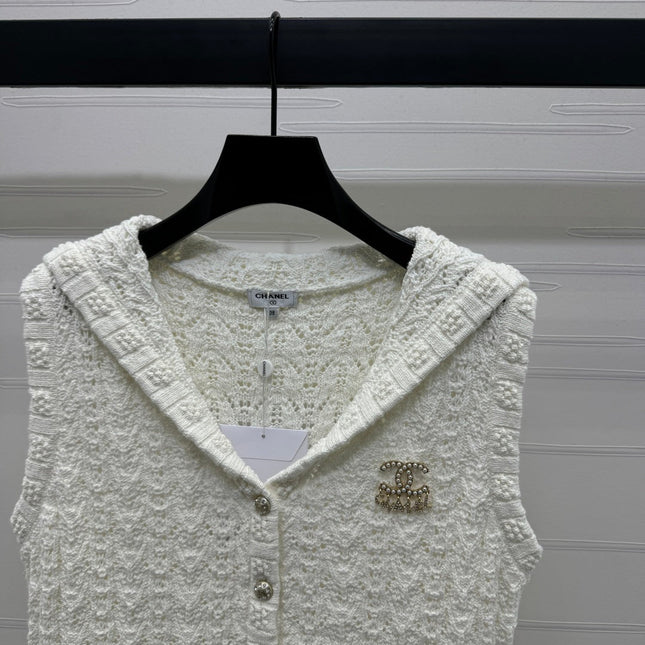 CHANEL 25S CROCHET SLEEVELESS VEST 264178