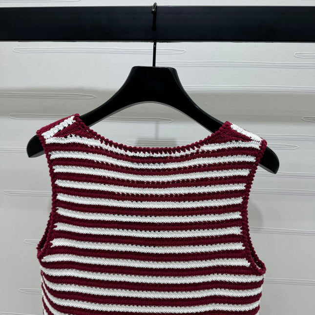 PRAD 25S STRIPED SWEATER 264183