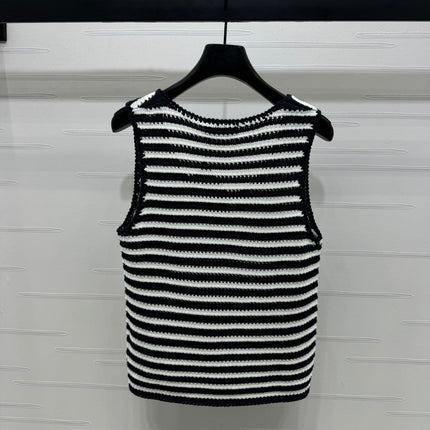 PRAD 25S STRIPED SWEATER 264182