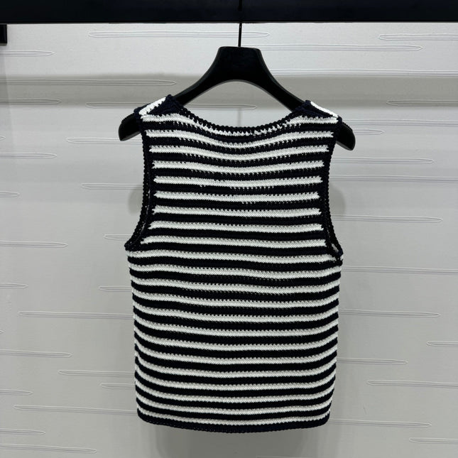 PRAD 25S STRIPED SWEATER 264182