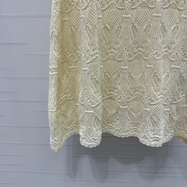 DIOR 25S HAND CROCHETED DRESS 264192