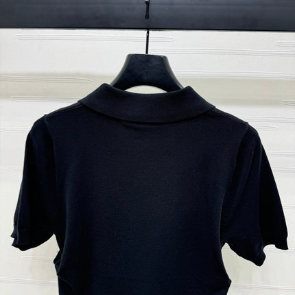 PRAD 25S SHORT SLEEVE KNIT TOP 264123