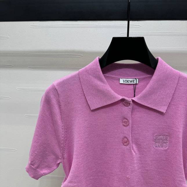PRAD 25S SHORT SLEEVE KNIT TOP 264121