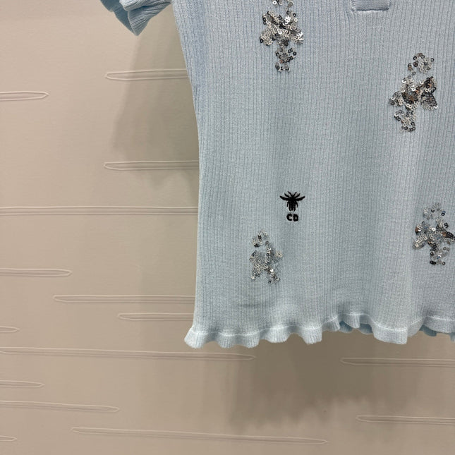 DIOR 25S RHINESTONE SWEATER 264084