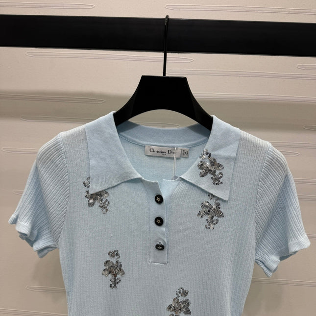 DIOR 25S RHINESTONE SWEATER 264084