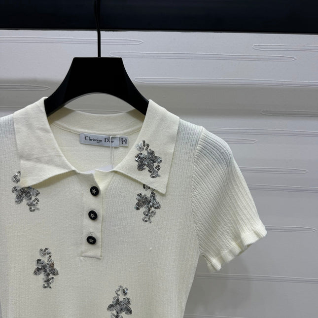 DIOR 25S RHINESTONE SWEATER 264083