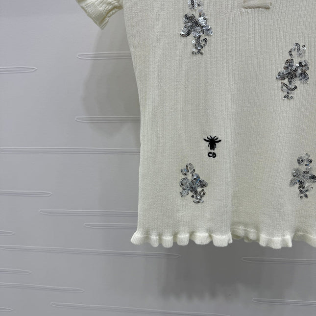 DIOR 25S RHINESTONE SWEATER 264083