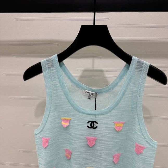 CHANEL 25S PATCHWORK TANK TOP 264144