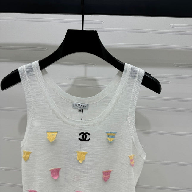 CHANEL 25S PATCHWORK TANK TOP 264142