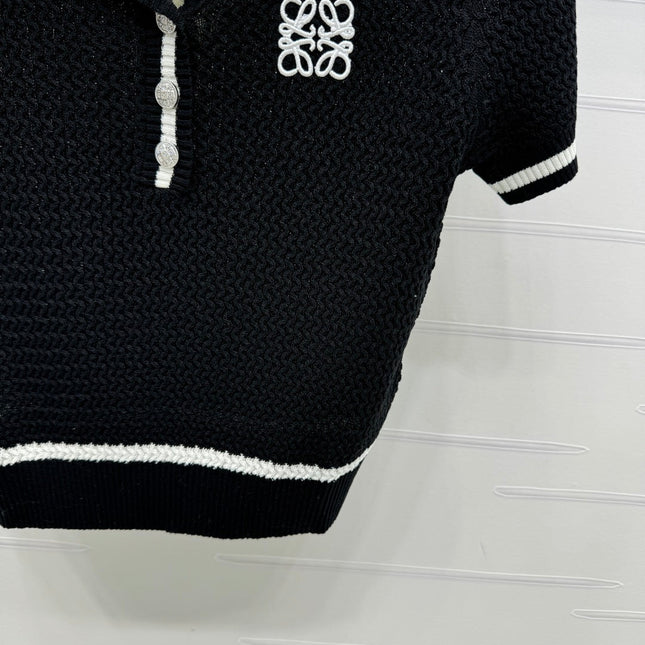 LOEWE 25S SHORT SLEEVE KNITTED CAPE 264036