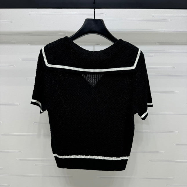 LOEWE 25S SHORT SLEEVE KNITTED CAPE 264036