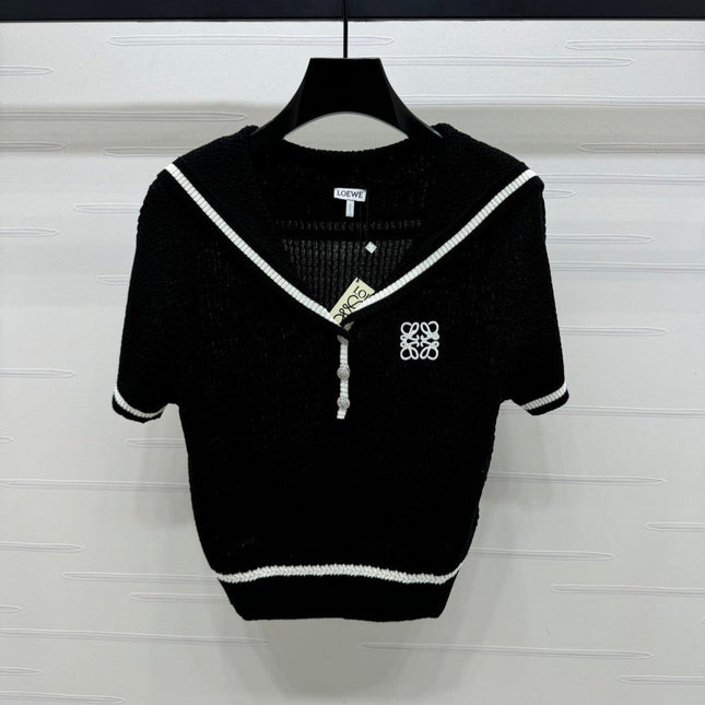 LOEWE 25S SHORT SLEEVE KNITTED CAPE 264036