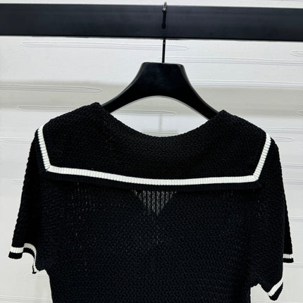 LOEWE 25S SHORT SLEEVE KNITTED CAPE 264036