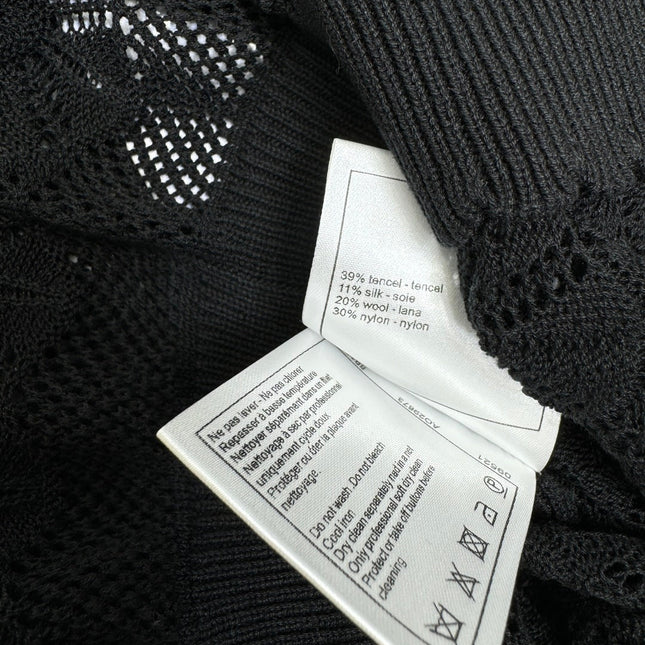 CHANEL 25S HOLLOW KNIT VEST 264156