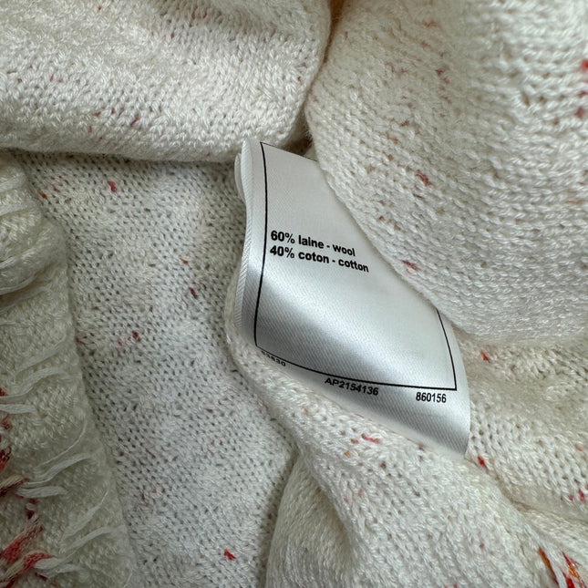 CHANEL 25S ROUND NECK KNIT DRESS WITH PEARL TAG 264026