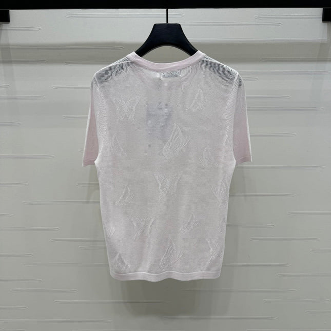 DIOR 25S BUTTERFLY WOVEN T-SHIRT 264062