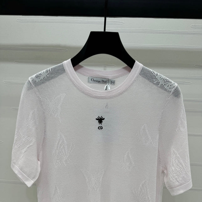 DIOR 25S BUTTERFLY WOVEN T-SHIRT 264062