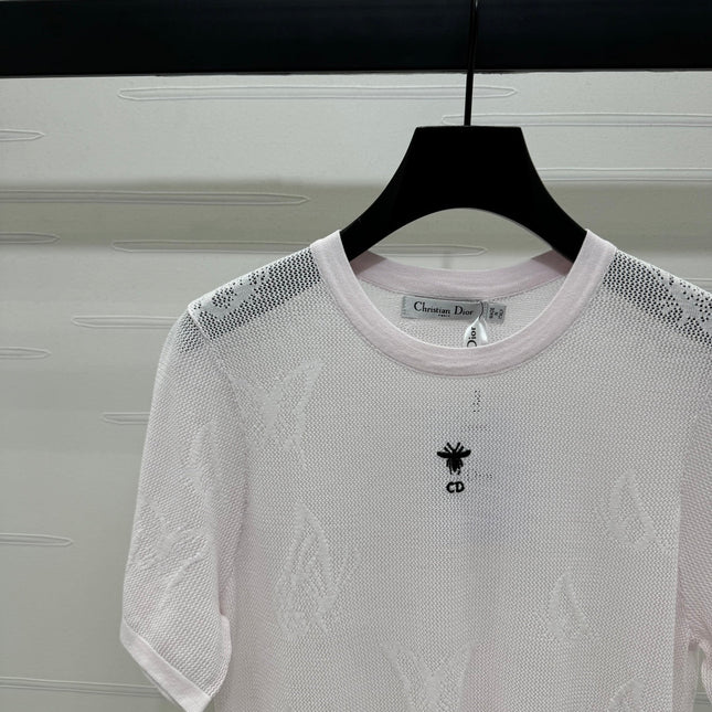 DIOR 25S BUTTERFLY WOVEN T-SHIRT 264062