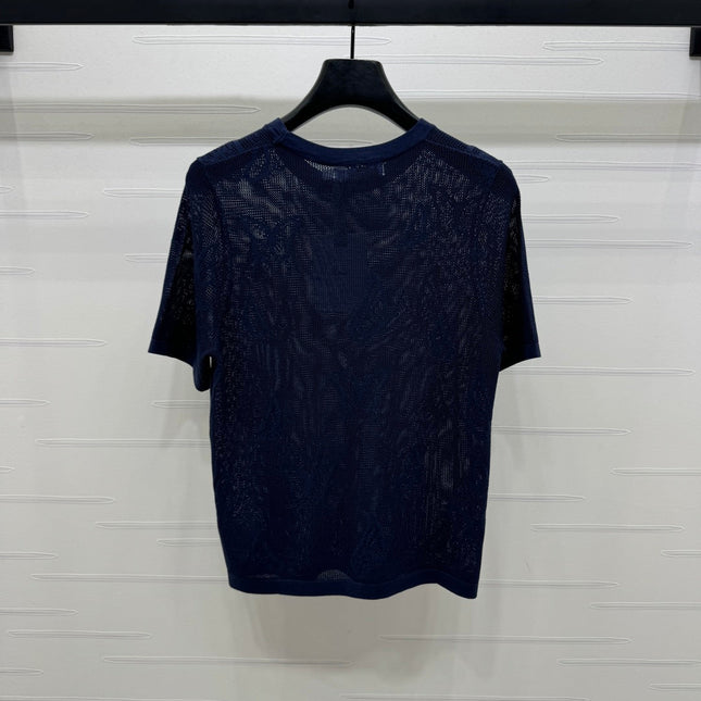 DIOR 25S BUTTERFLY WOVEN T-SHIRT 264064