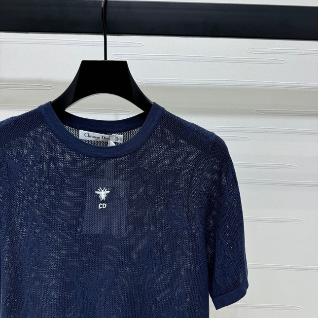 DIOR 25S BUTTERFLY WOVEN T-SHIRT 264064