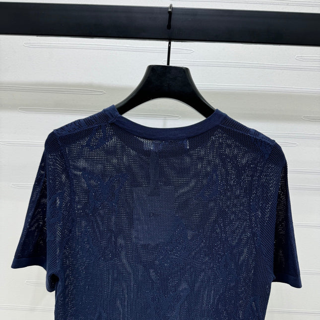 DIOR 25S BUTTERFLY WOVEN T-SHIRT 264064