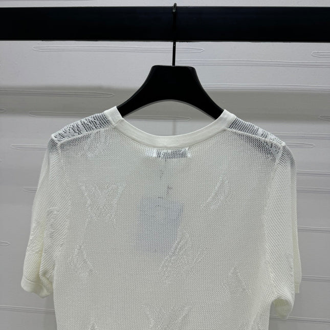 DIOR 25S BUTTERFLY WOVEN T-SHIRT 264066