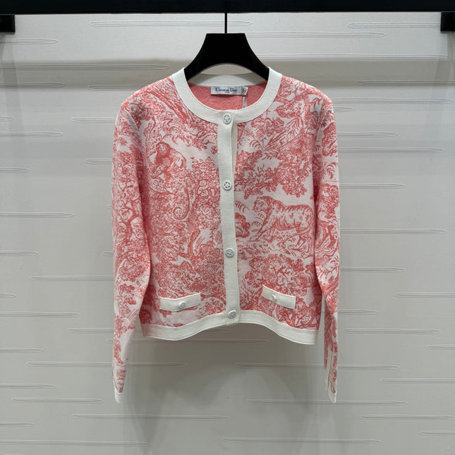 DIOR ROUND-NECK KNIT CARDIGAN 274878