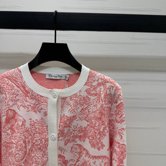 DIOR ROUND-NECK KNIT CARDIGAN 274878