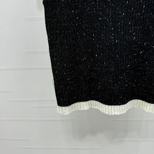 CHANEL ROUND-NECK SEQUIN KNIT VEST 274865