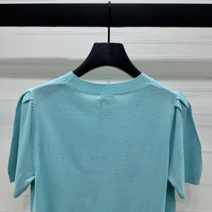 CHANEL SHORT-SLEEVE CREW NECK SWEATER 269417