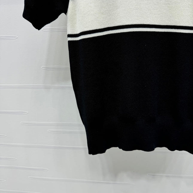 PRADA SHORT-SLEEVE CREW NECK SWEATER 269413