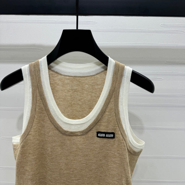 MIUMIU SLEEVELESS TOP 269402