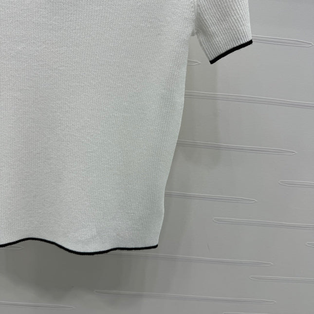MIUMIU SHORT-SLEEVE KNIT POLO 269424
