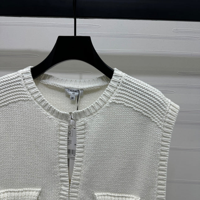 CHANEL CROPPED KNIT SWEATER 269388