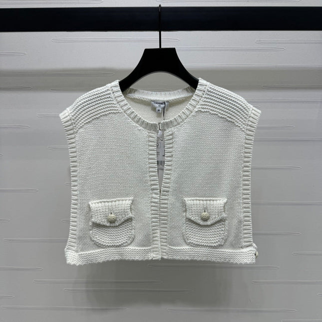 CHANEL CROPPED KNIT SWEATER 269388