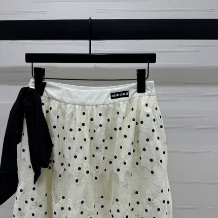 MIUMIU POLKA DOT SKIRT 269509