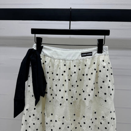 MIUMIU POLKA DOT SKIRT 269509