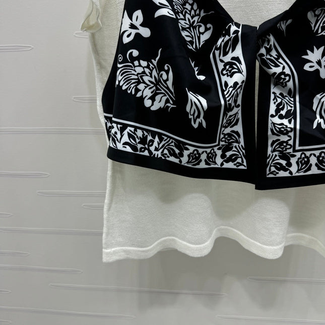 LOEWE TWO PIECE TOP WHITE AND BLACK 274903