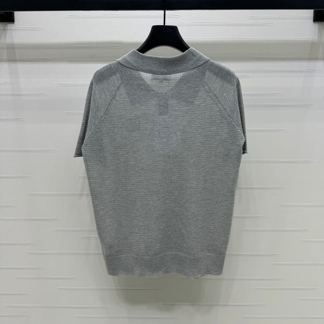 CHANEL POLO SHIRT GREY 274898