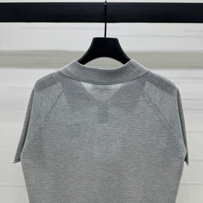 CHANEL POLO SHIRT GREY 274898