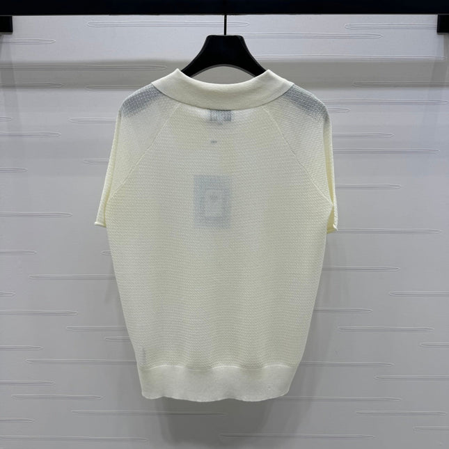 CHANEL POLO SHIRT WHITE 274896