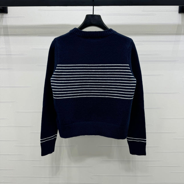 CHANEL CREW NECK LONG-SLEEVE KNIT SWEATER 274954