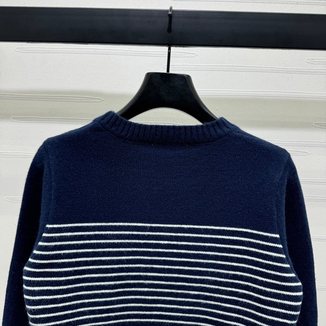 CHANEL CREW NECK LONG-SLEEVE KNIT SWEATER 274954