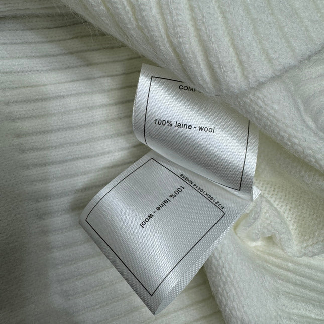 CHANEL SHORT-SLEEVE KNITTED PUFF-SLEEVE TOP 274950