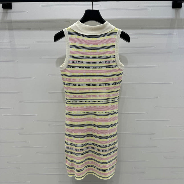 MIUMIU SLEEVELESS DRESS WITH COLLAR 274940
