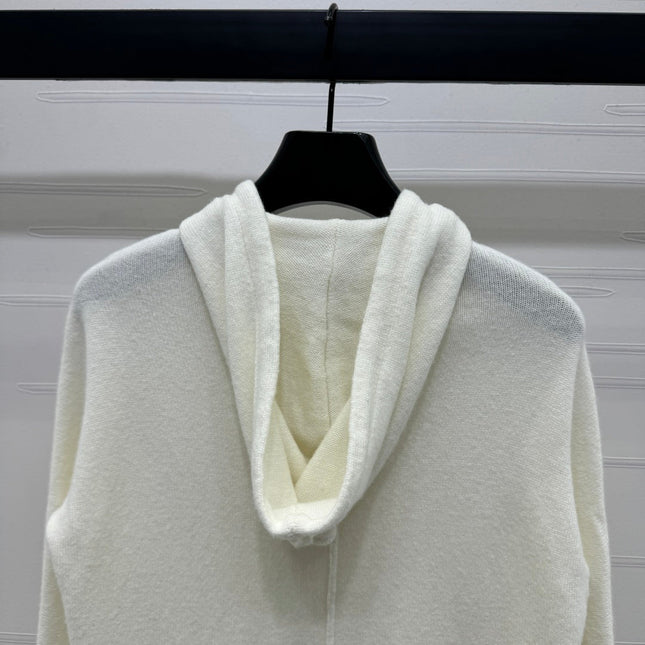 DIOR HOODED LONG-SLEEVE CARDIGAN 274929