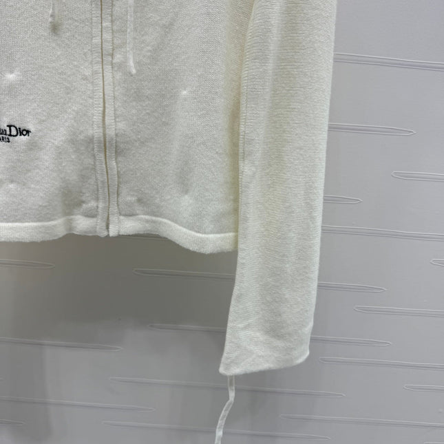 DIOR HOODED LONG-SLEEVE CARDIGAN 274929
